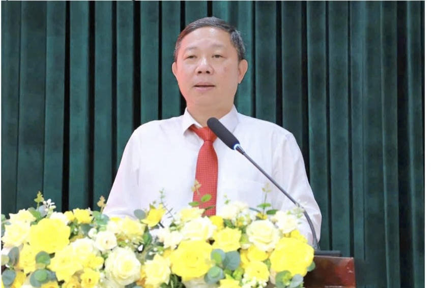 Ông Dương Anh Đức, Ủy viên Ban Thường vụ Thành ủy, Trưởng Ban Tuyên giáo và Dân vận Thành ủy TPHCM phát biểu chỉ đạo tại hội nghị.