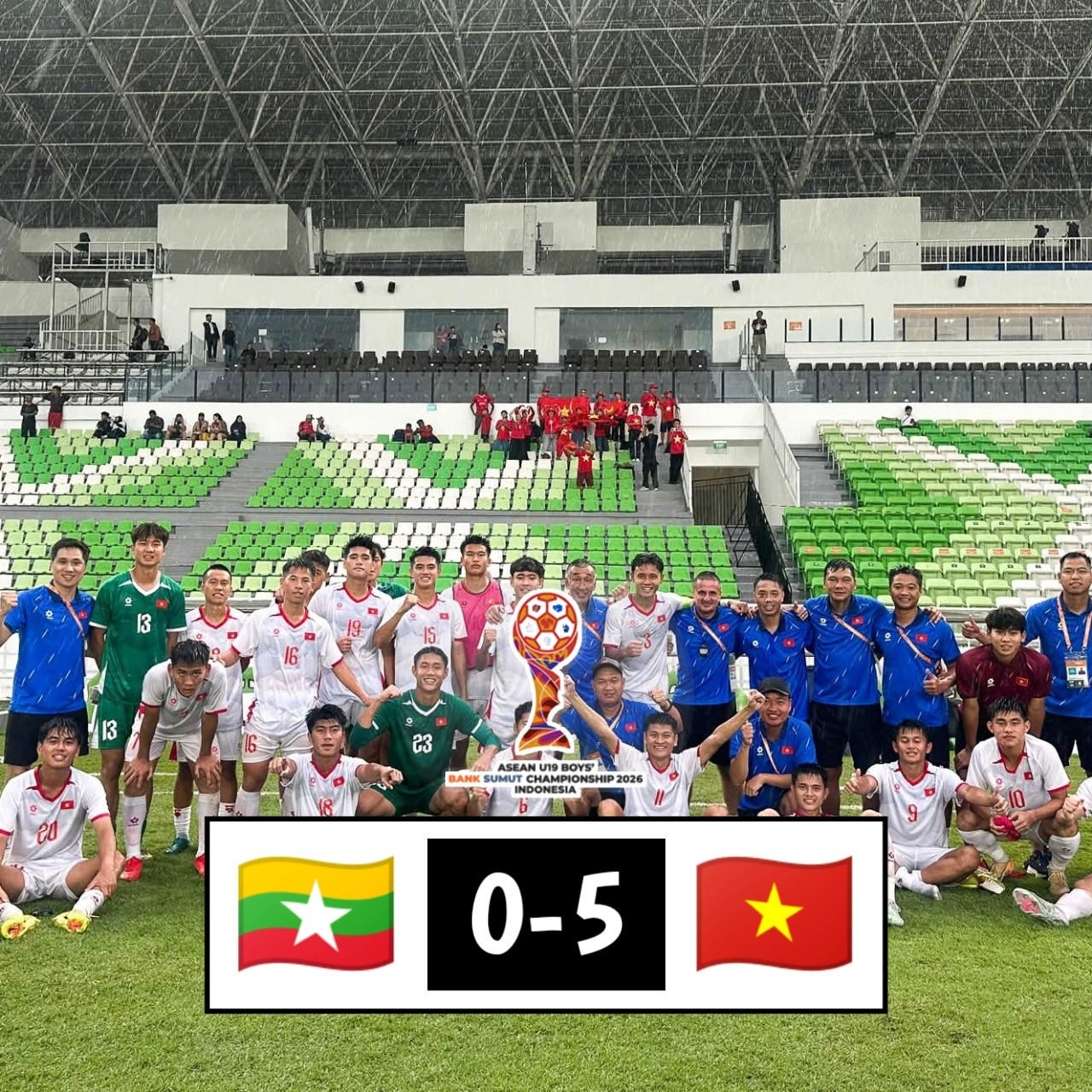 U19 Việt Nam thắng đậm Myanmar
