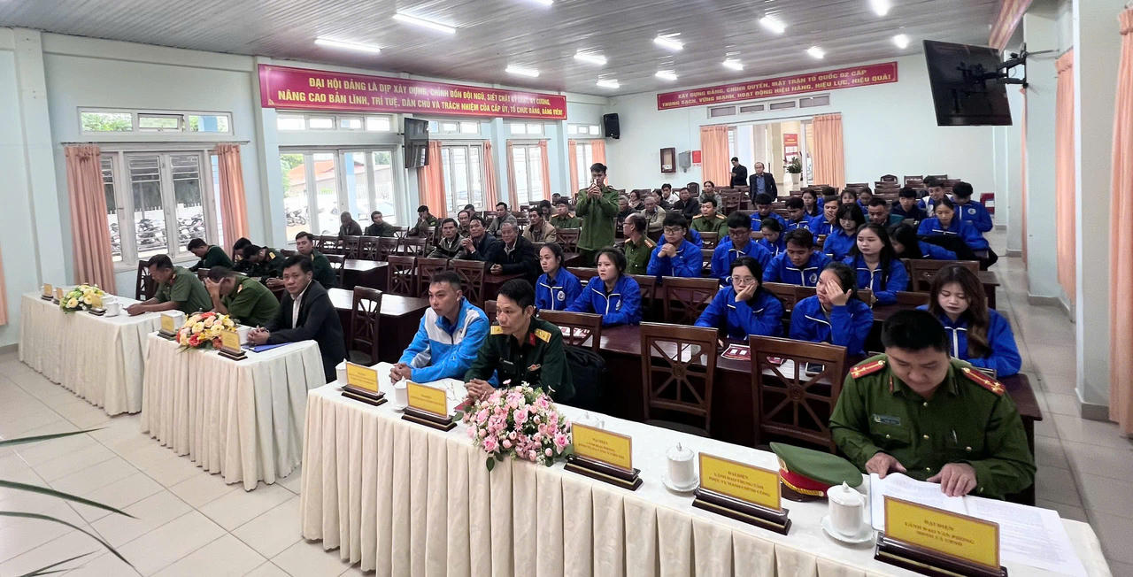 Quang cảnh&nbsp;Lễ phát động Chiến dịch "Mùa hè số" năm 2026 tại phường Xuân Trường - Đà Lạt.