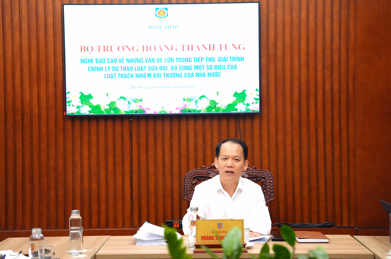 Ảnh đại diện bài viết: bộ trưởng hoàng thanh tùng phát biểu tại buổi làm việc.
