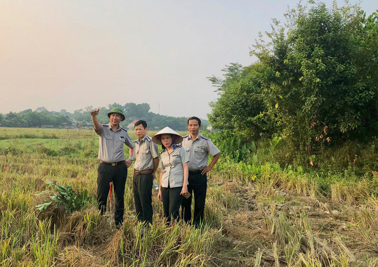 Trưởng THADS Thái Nguyên Bùi Huy Toàn trong một buổi đi cơ sở