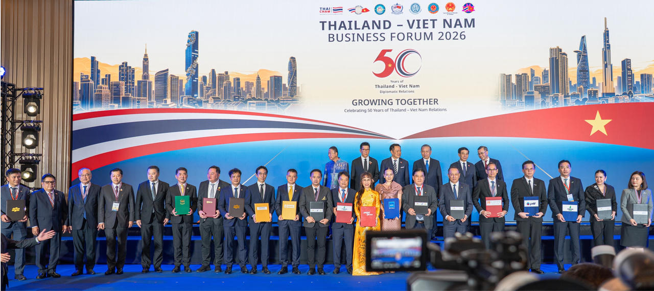 Tổng Bí thư, Chủ tịch nước Tô Lâm và Thủ tướng Thái Lan Anutin Charnvirakul chứng kiến trao các thỏa thuận hợp tác giữa doanh nghiệp hai nước, trong đó có PV GAS và PTT.