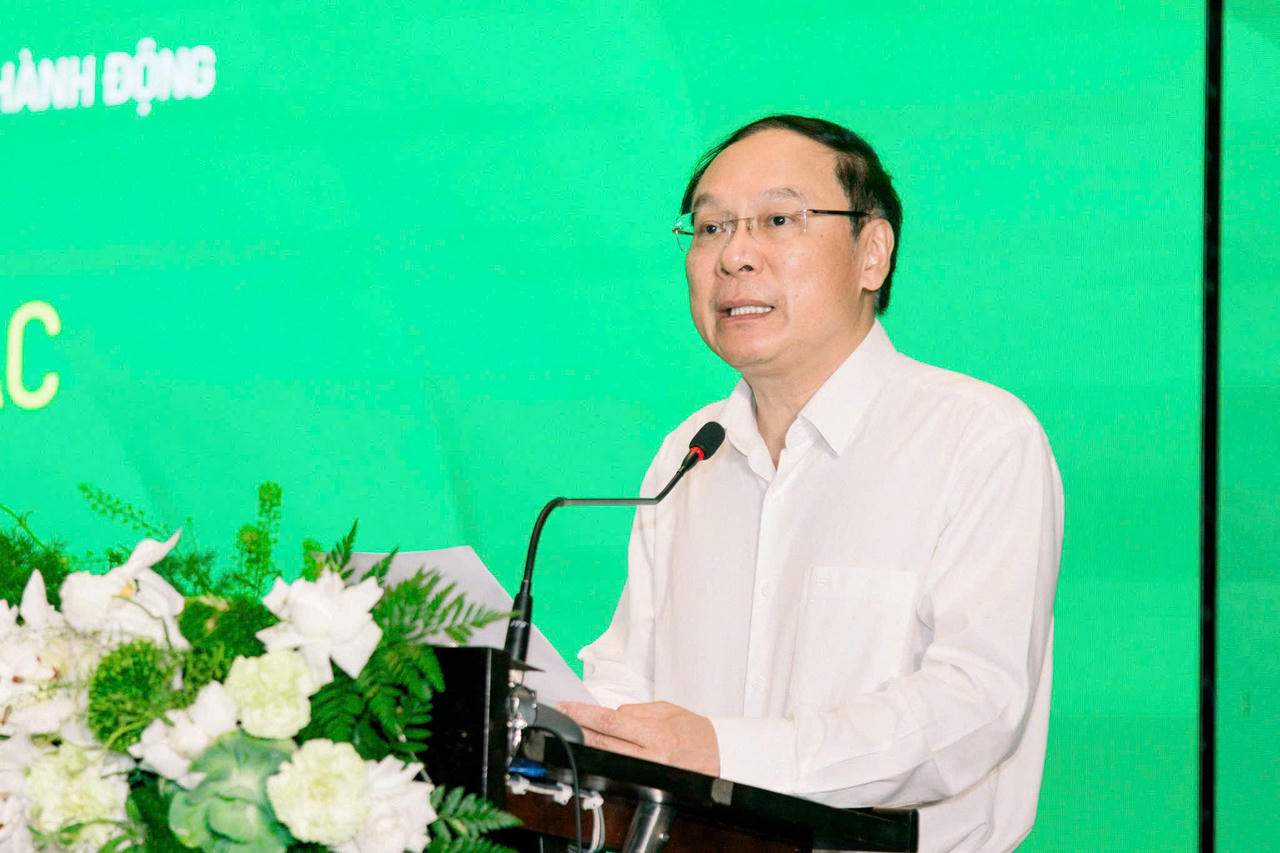 &nbsp;Thứ trưởng Bộ Nông nghiệp và Môi trường Lê Công Thành phát biểu tại sự kiện.