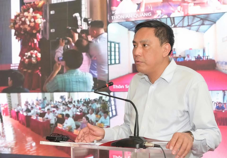 Ông Hoàng Giang phát biểu tại buổi lễ.