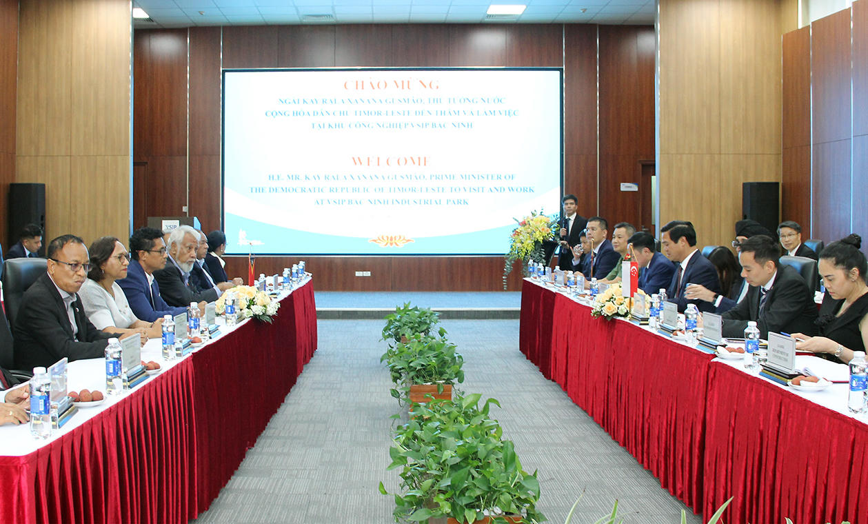 Thủ tướng Timor-Leste thăm, làm việc tại Bắc Ninh, tìm hiểu mô hình phát triển KCN VSIP