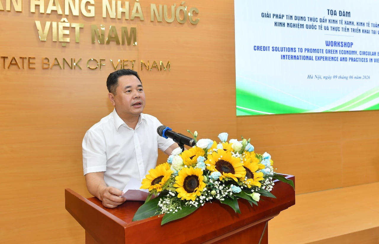 Phó Thống đốc NHNN Nguyễn Ngọc Cảnh phát biểu khai mạc Toạ đàm