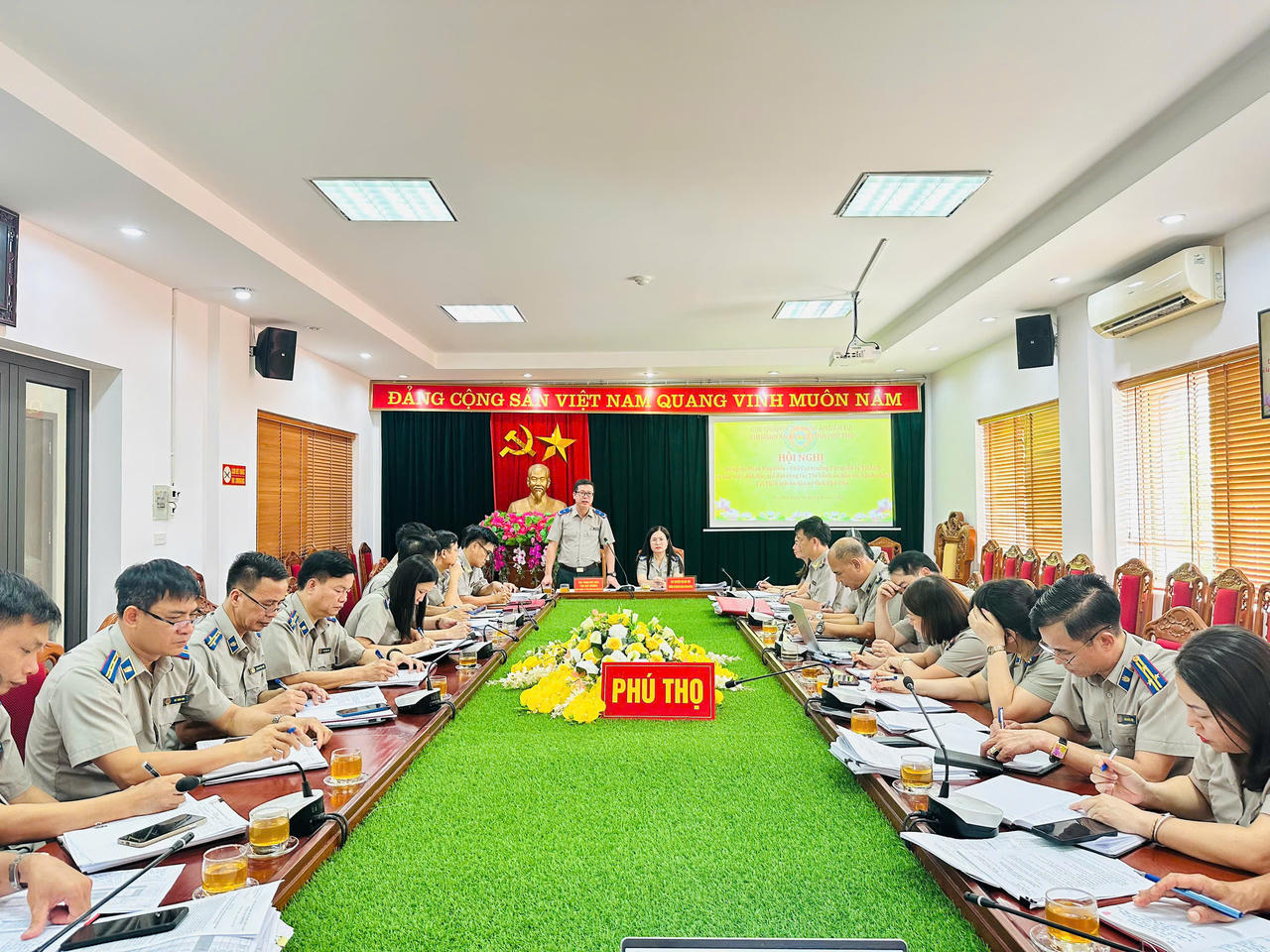 Đồng chí Phan Huy Hiếu làm việc tại Phú Thọ: Sâu sát cơ sở, quyết liệt đôn đốc thực hiện nhiệm vụ thi hành án dân sự