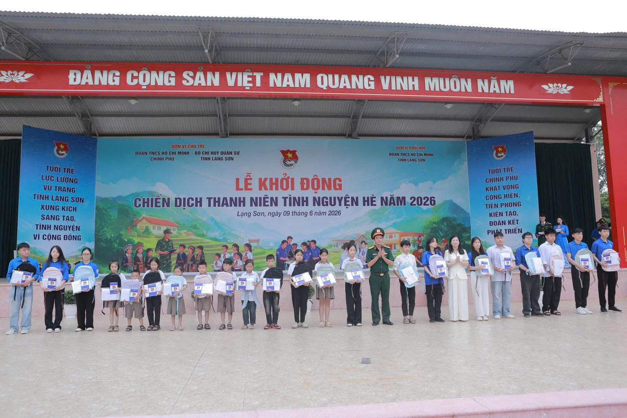Tuổi trẻ Chính phủ khởi động Chiến dịch tình nguyện Hè 2026 tại Lạng Sơn