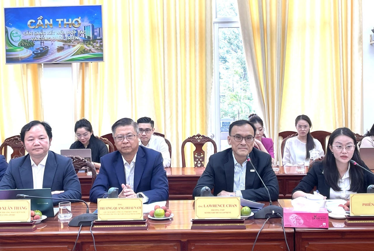 Doanh nghiệp Singapore tìm hiểu môi trường đầu tư tại Cần Thơ