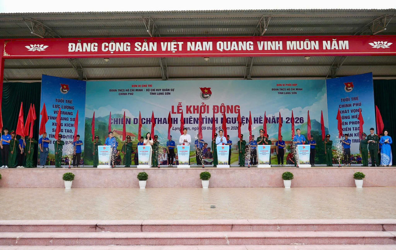 Tuổi trẻ Chính phủ khởi động Chiến dịch tình nguyện Hè 2026 tại Lạng Sơn