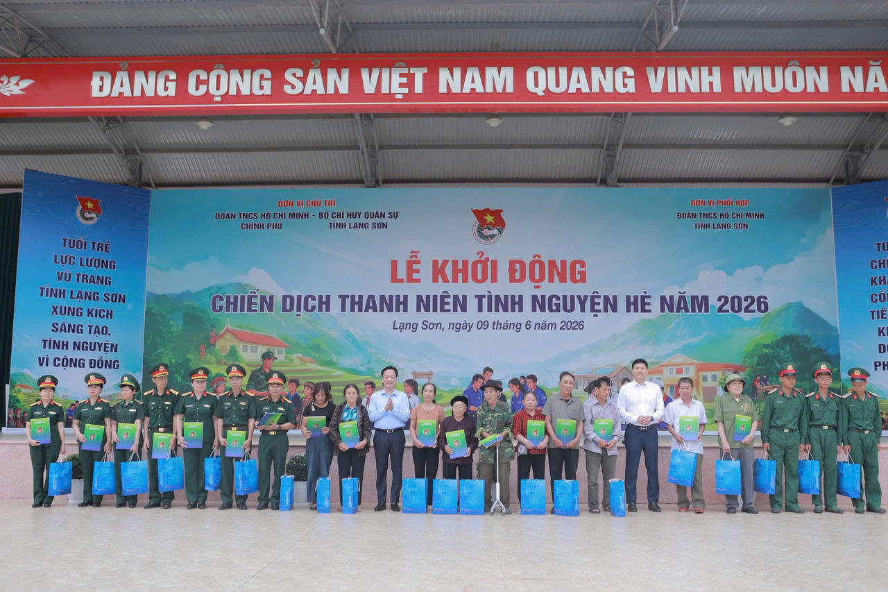 Tuổi trẻ Chính phủ khởi động Chiến dịch tình nguyện Hè 2026 tại Lạng Sơn