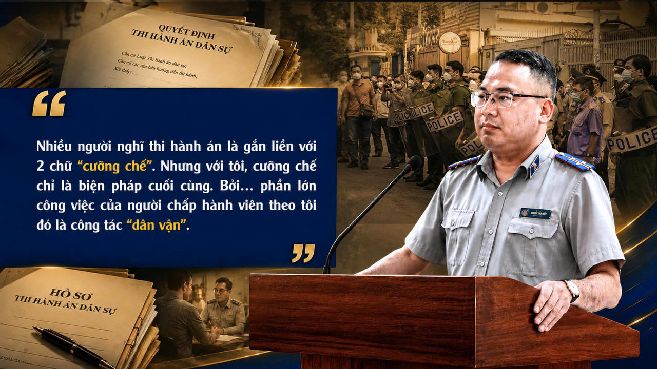 Ông Nguyễn Tiến Huy  - Trưởng phòng Thi hành án dân sự Khu vực I, Thành phố Hồ Chí Minh.