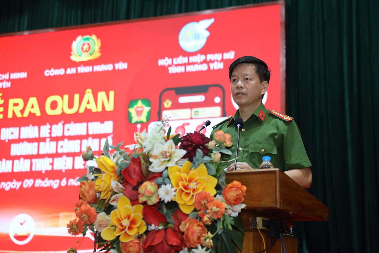 Đại tá Nguyễn Xuân Hải, Trưởng phòng Cảnh sát quản lý hành chính về trật tự xã hội, Công an tỉnh thông tin khái quát về tiện ích của tài khoản VNeID.