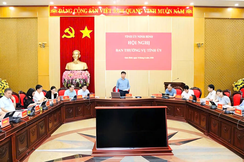 Hội nghị Ban thường vụ tỉnh Ninh Bình: Tập trung chỉ đạo thực hiện việc sắp xếp thôn, tổ dân phố