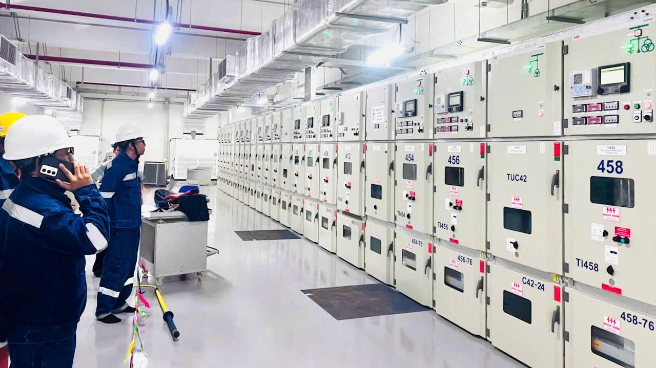 Hoàn tất đóng điện hệ thống cấp nguồn cho sân bay Long Thành.