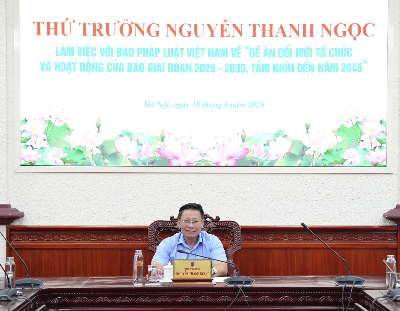 Thứ trưởng Nguyễn Thanh Ngọc phát biểu kết luận.