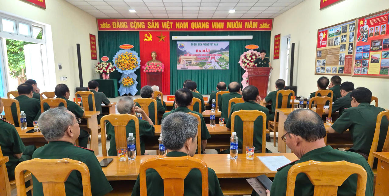 Toàn cảnh buổi ra mắt Ban liên lạc BĐBP tỉnh Quảng Trị.