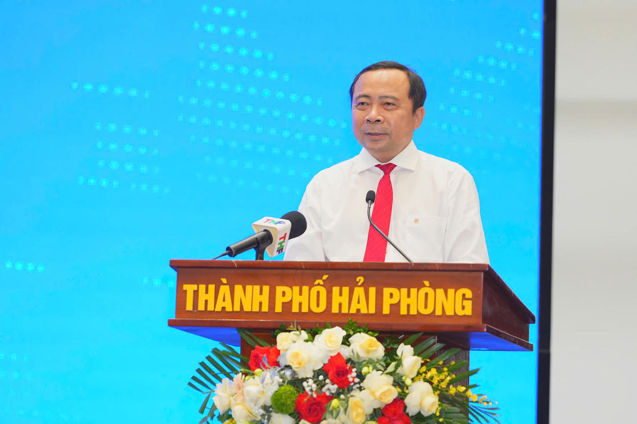 Bộ trưởng Bộ Khoa học và Công nghệ Vũ Hải Quân phát biểu tổng kết và bế mạc Hội thảo.