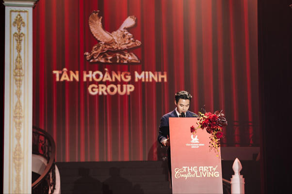 &nbsp;Ông Đỗ Hoàng Minh, Phó chủ tịch Tập đoàn Tân Hoàng Minh phát biểu tại sự kiện