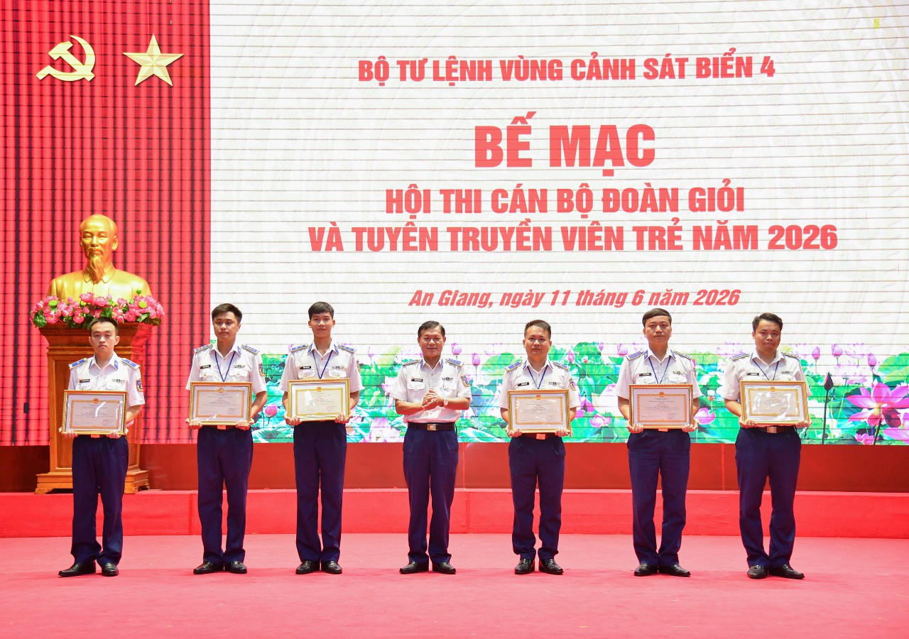 Lan tỏa nhiệt huyết tuổi trẻ từ hội thi Cán bộ Đoàn giỏi và Tuyên truyền viên trẻ Vùng Cảnh sát biển 4