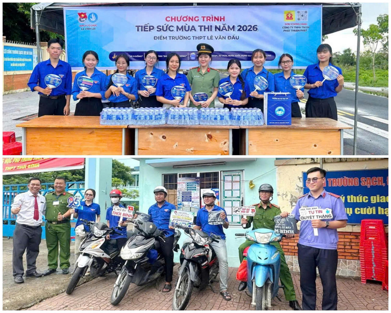 Các đội hình “Tiếp sức mùa thi” đồng loạt ra quân hỗ trợ thí sinh tại các điểm thi trên địa bàn tỉnh Cà Mau.