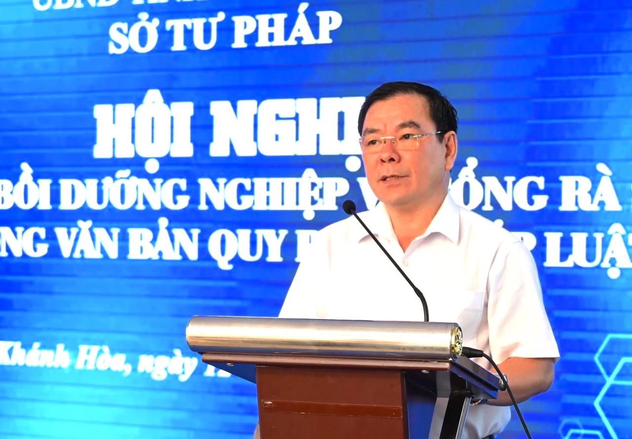 Ông Trần Văn Hiếu - Giám đốc Sở Tư pháp tỉnh Khánh Hòa. Ảnh: N.V