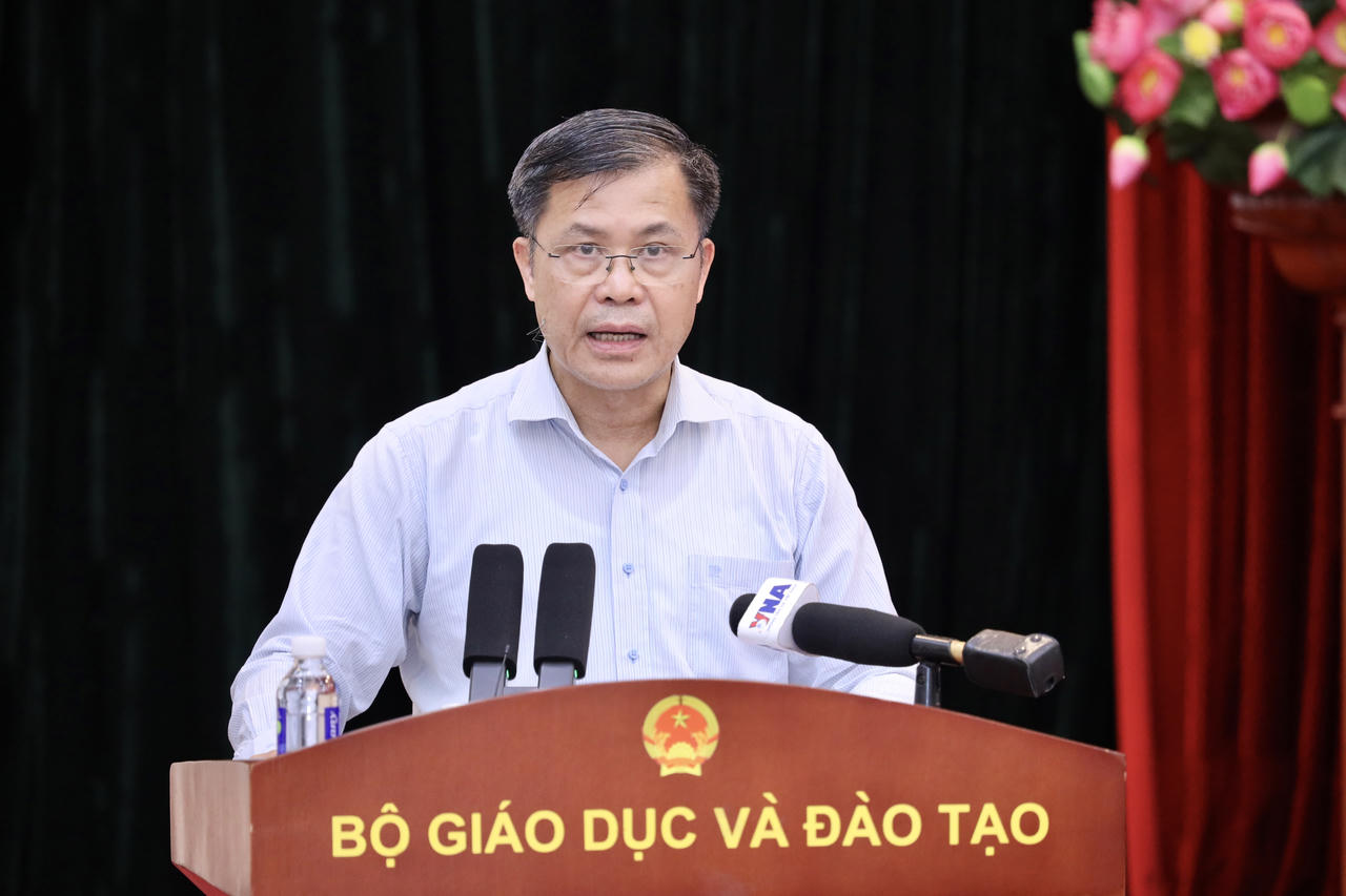 Ông Lê Mỹ Phong – Phó Cục trưởng phụ trách Cục Quản lý chất lượng (Bộ GD&ĐT) cho biết năm nay có 1.223.776 thí sinh đăng ký dự thi. (Ảnh: MOET)