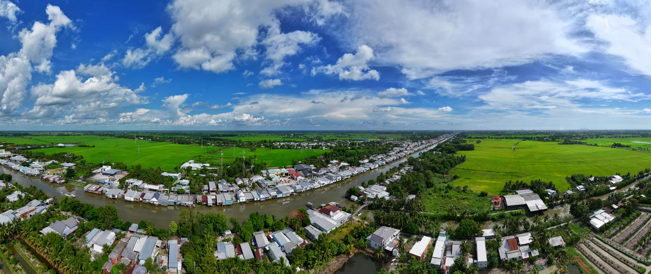 Quang cảnh xã Thạnh Lộc.