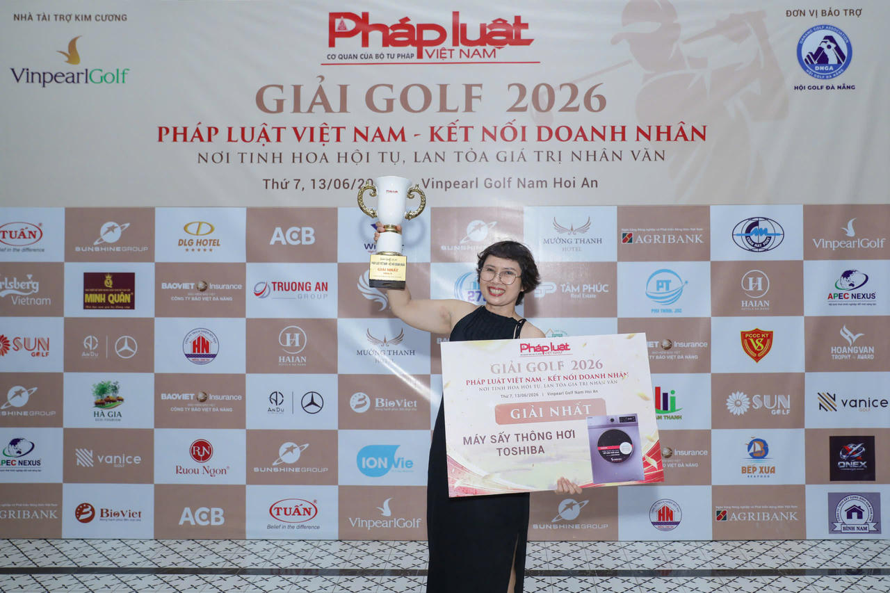 Đêm Gala tôn vinh các golfer xuất sắc tại Golf Championship Pháp luật Việt Nam – Kết nối Doanh nhân 2026