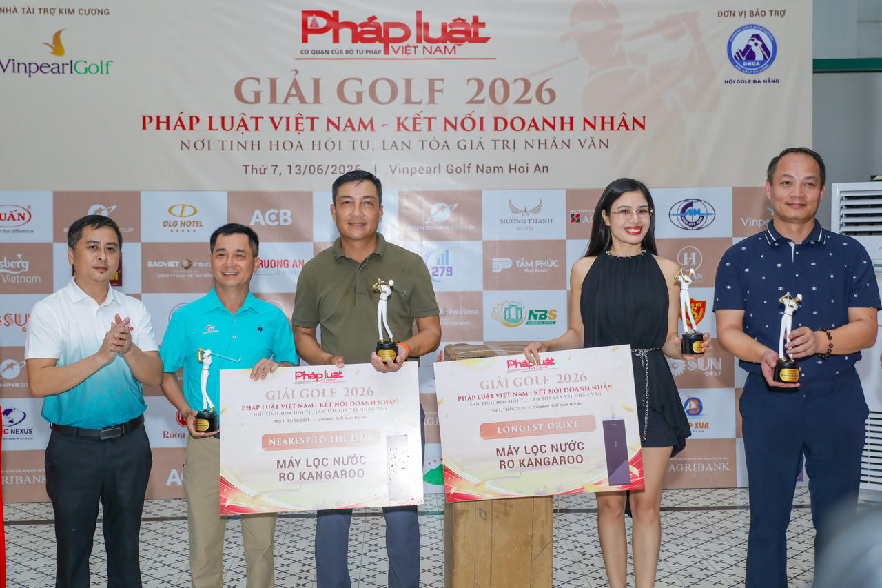 Đêm Gala tôn vinh các golfer xuất sắc tại Golf Championship Pháp luật Việt Nam – Kết nối Doanh nhân 2026