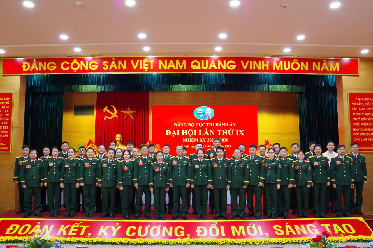 Đại hội Đảng bộ Cục Thi hành án lần thứ IX nhiệm kỳ 2025 - 2030