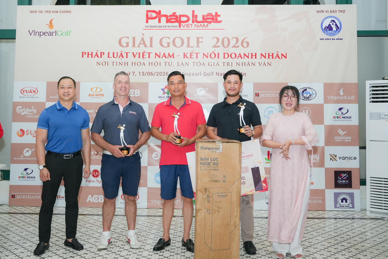 Đêm Gala tôn vinh các golfer xuất sắc tại Golf Championship Pháp luật Việt Nam – Kết nối Doanh nhân 2026
