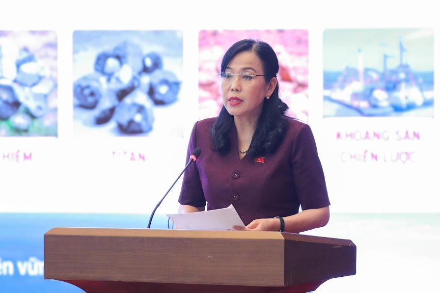 Chủ nhiệm Uỷ ban KH,CN&MT Nguyễn Thanh Hải phát biểu tại Hội thảo.