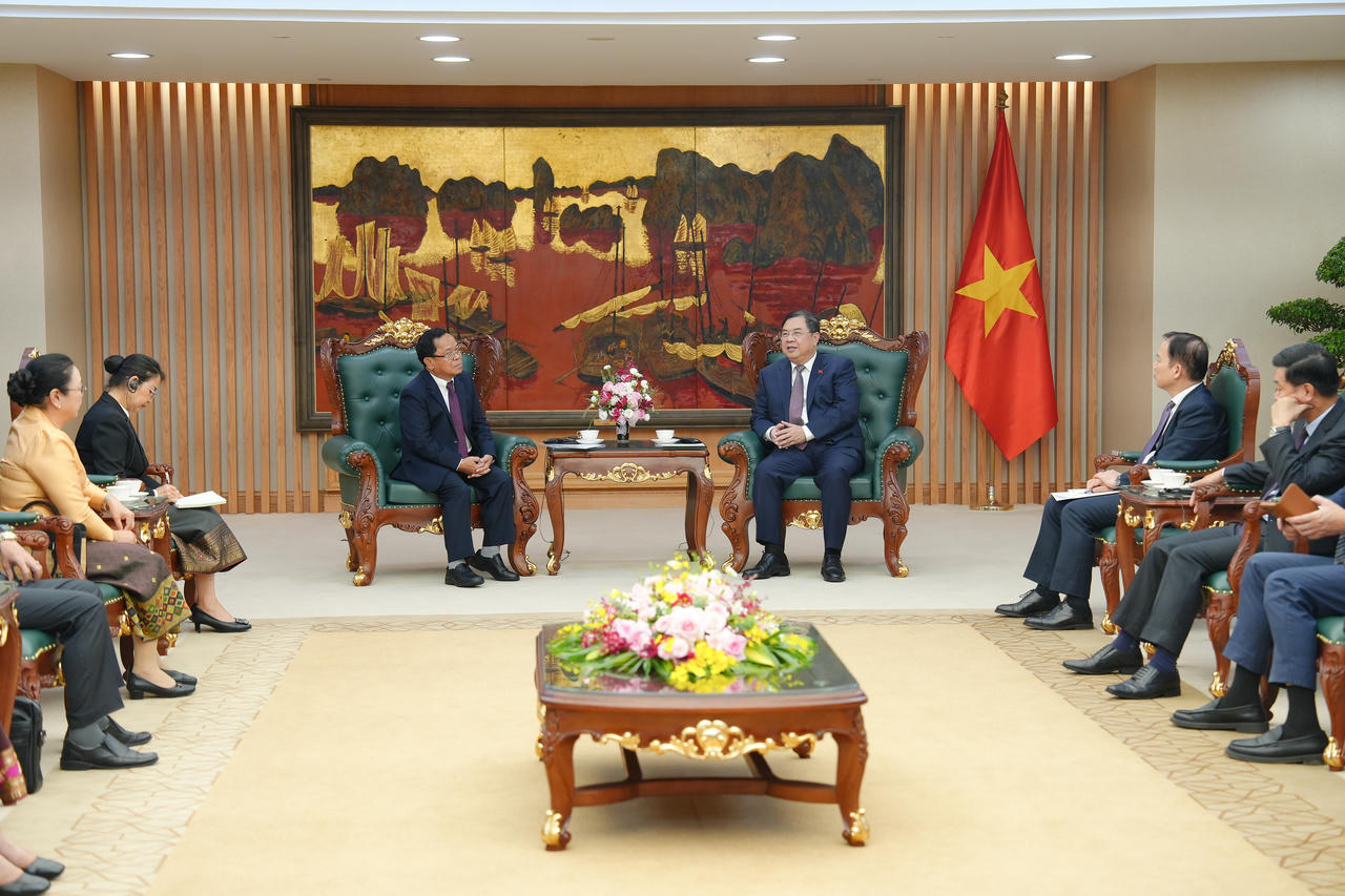 Toàn cảnh buổi tiếp. Ảnh: P.Mai