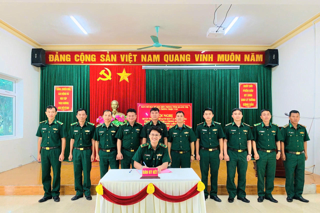 Đồn Biên phòng Triệu Vân phát động phong trào thi đua trong bắn đạn thật năm 2026.