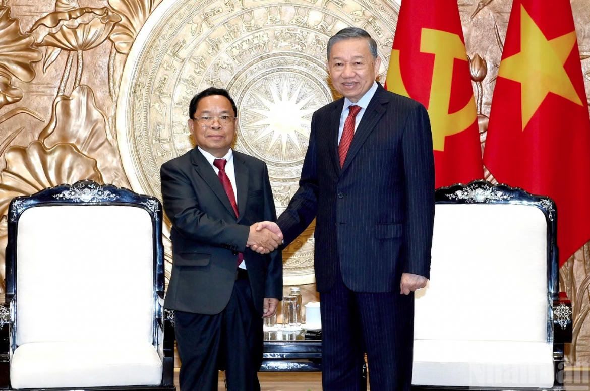 Tổng Bí thư, Chủ tịch nước Tô Lâm tiếp Phó Thủ tướng, Bộ trưởng Bộ Tư pháp Lào
