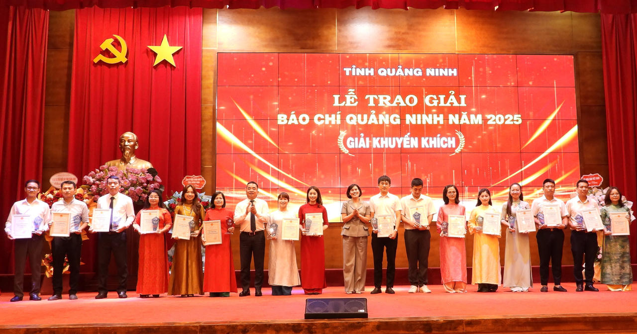 Lễ trao Giải Báo chí tỉnh Quảng Ninh năm 2025