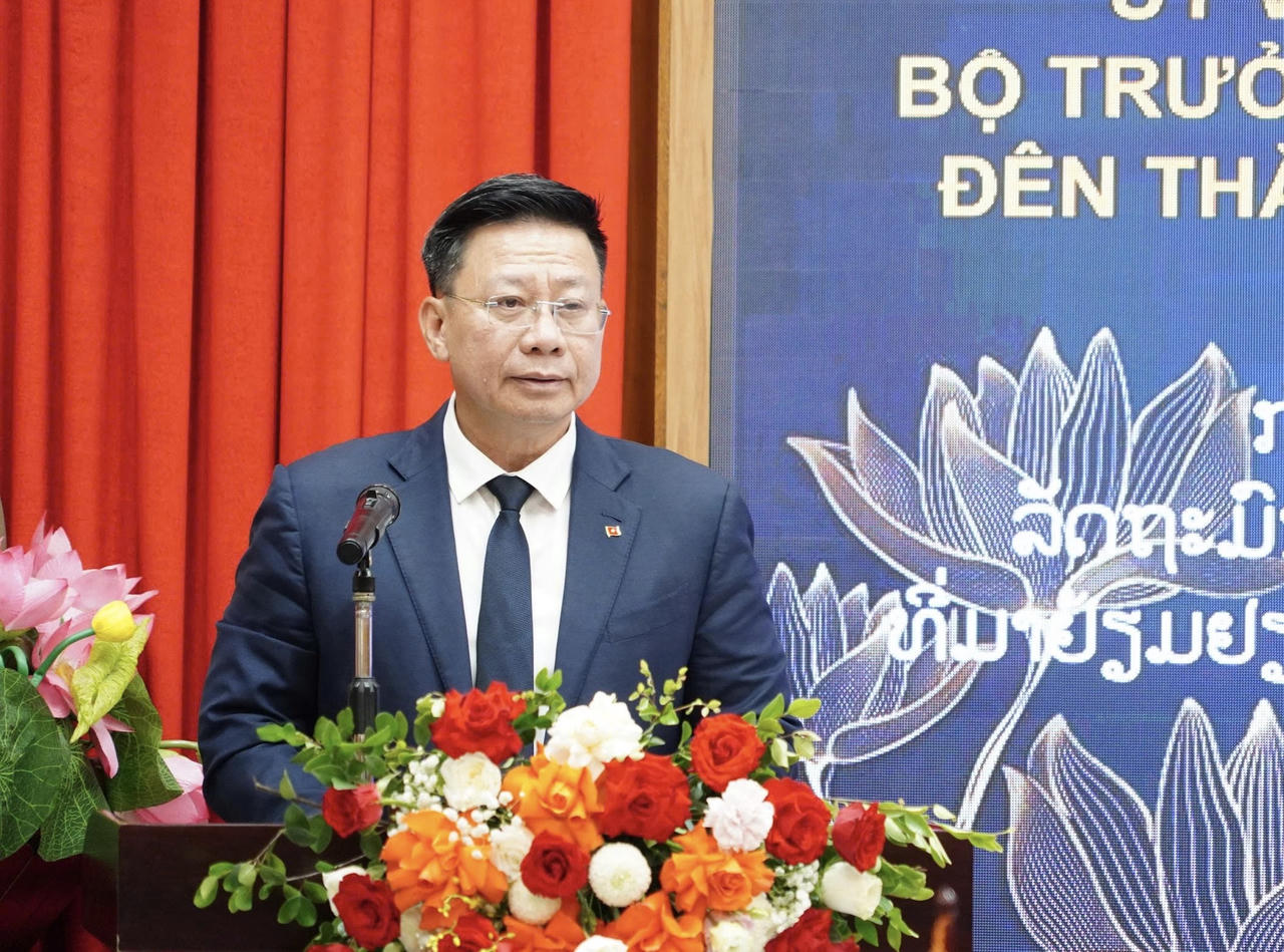 Thứ trưởng Bộ Tư pháp Việt Nam Nguyễn Thanh Ngọc phát biểu chào mừng.