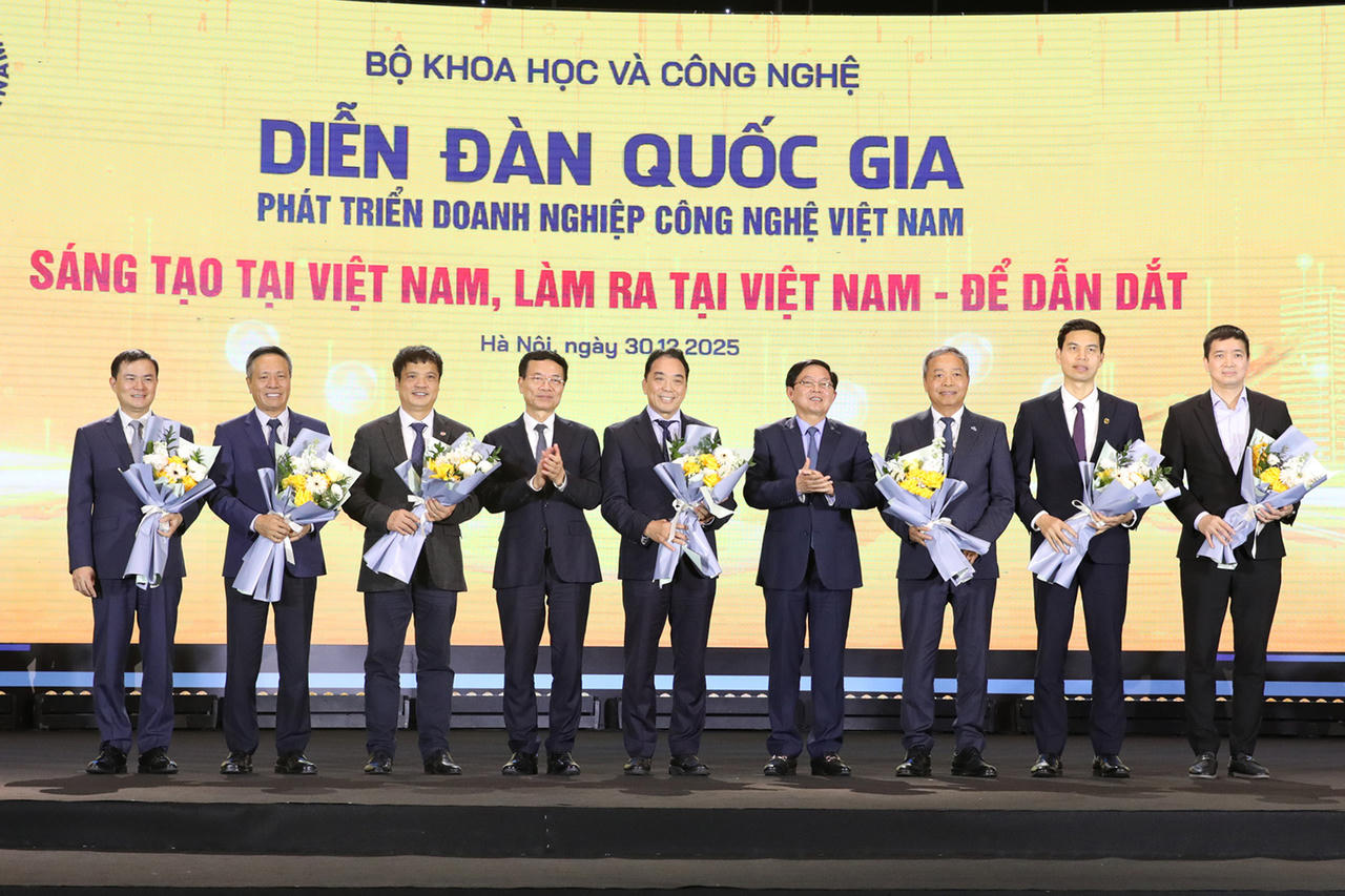 Các đại biểu  Diễn đàn quốc gia phát triển doanh nghiệp công nghệ số Việt Nam - Make in Vietnam 2025 (Ảnh: MST)