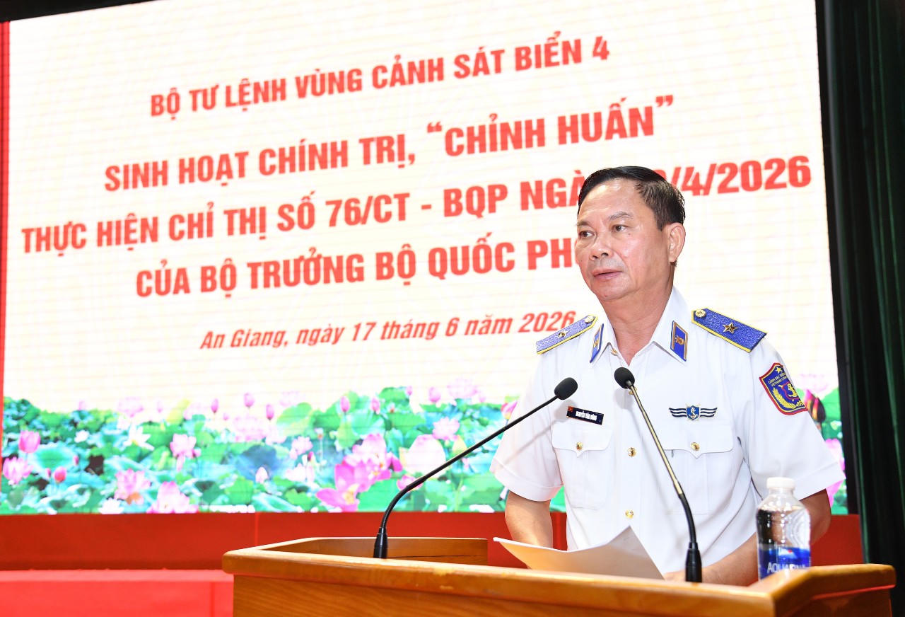 Vùng Cảnh sát biển 4 tăng cường giáo dục chính trị