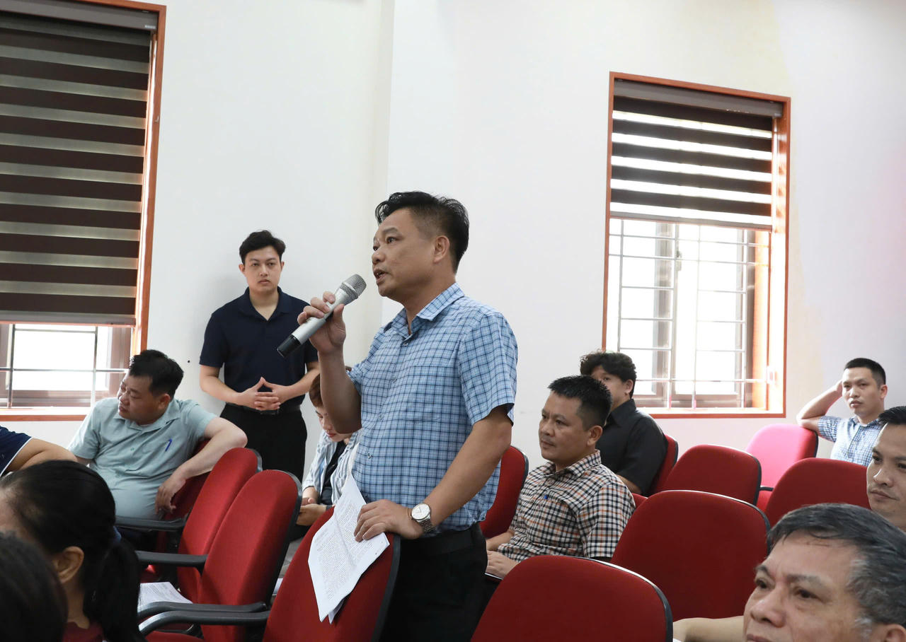 Dự án Trục không gian Quốc lộ 1A: Phường Định Công tổ chức Hội nghị công bố các văn bản pháp lý 