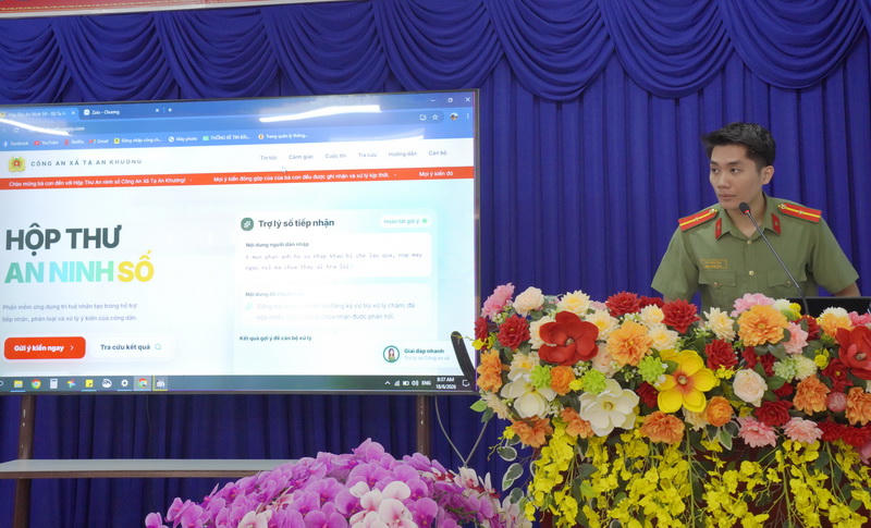 Ra mắt mô hình 'Hộp thư An ninh số' ở Cà Mau