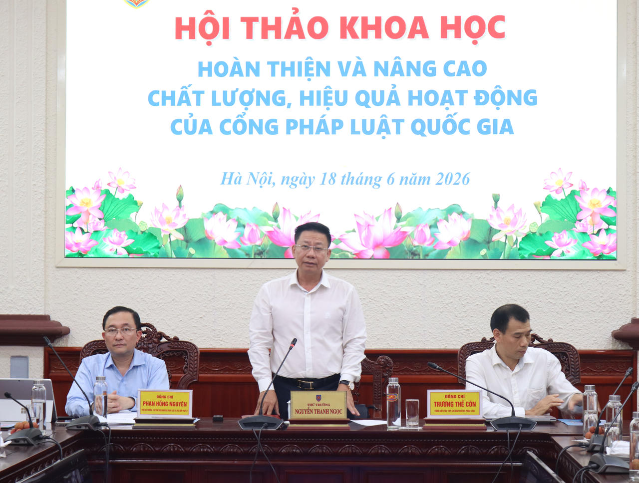 Thứ trưởng Nguyễn Thanh Ngọc phát biểu khai mạc