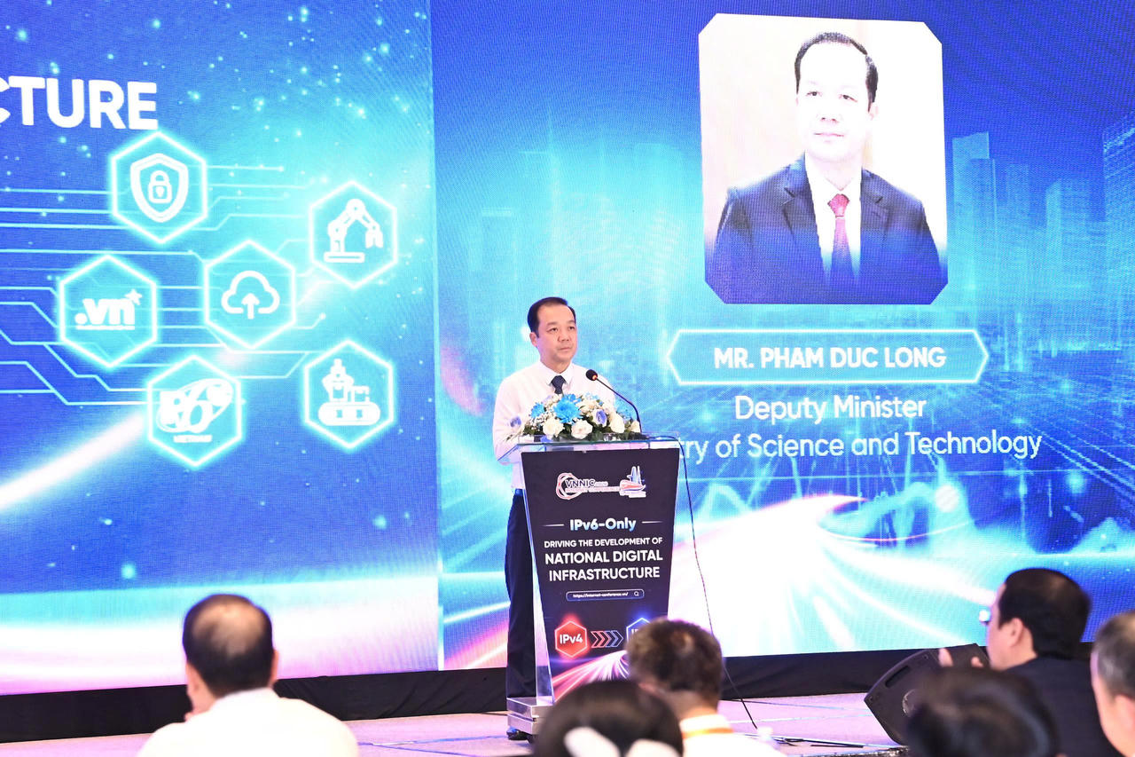 Thứ trưởng Bộ KH&CN Phạm Đức Long phát biểu tại Hội nghị (Ảnh: MST)