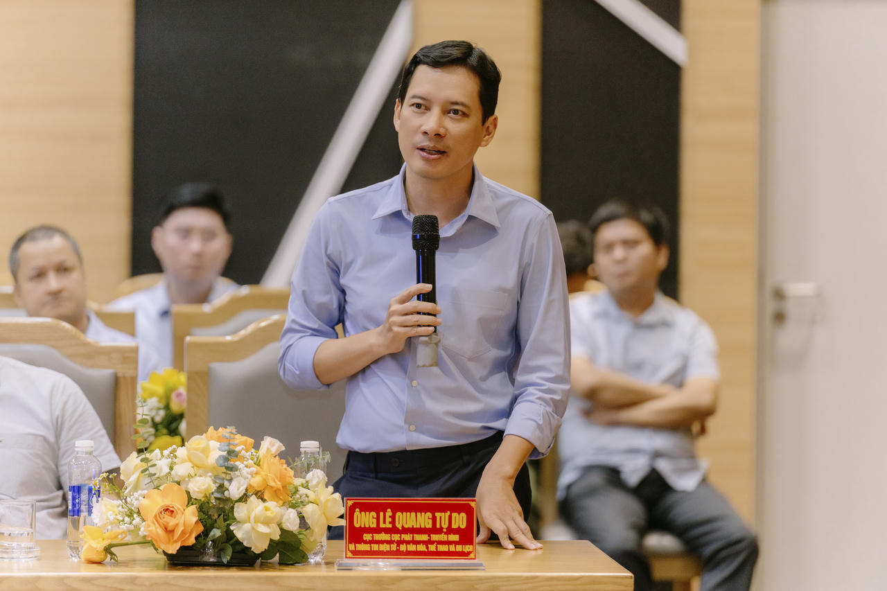 ông Lê Quang Tự Do ghi nhận những kết quả nổi bật của lực lượng an ninh mạng. trong thời gian qua