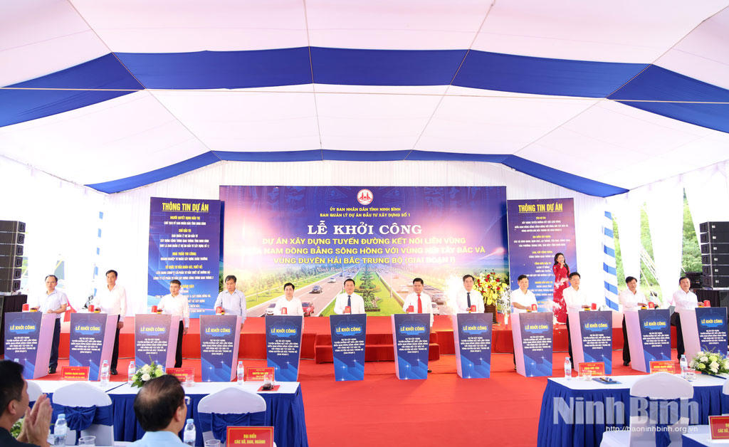 Khởi công dự án tuyến đường kết nối liên vùng Nam đồng bằng Sông Hồng với vùng núi và vùng Duyên hải Bắc Trung bộ