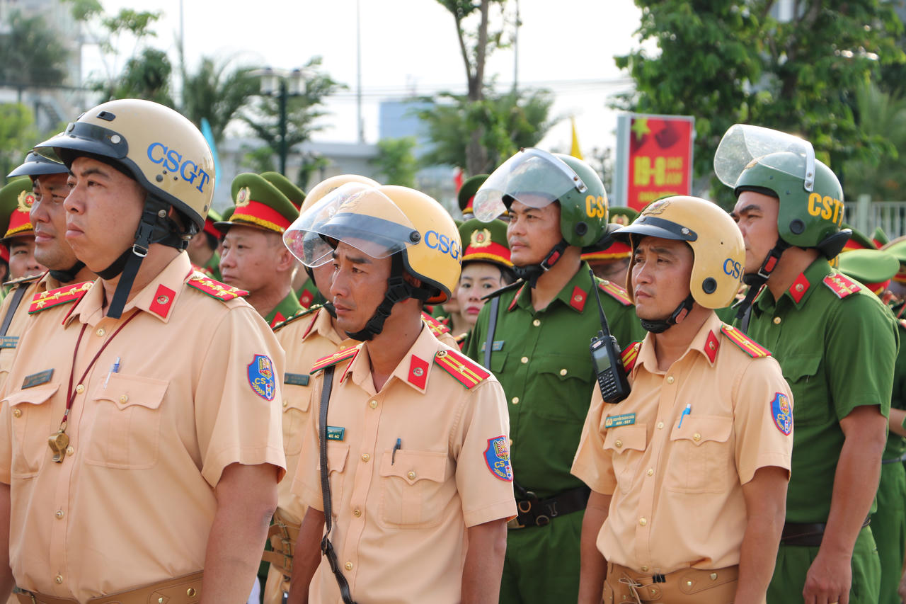 Các lực lượng, đơn vị nghiệp vụ và công an cơ sở tham gia cao điểm lần này.