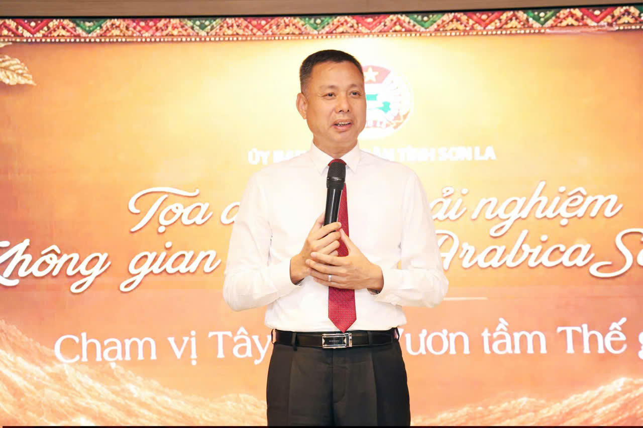 Phó Chủ tịch UBND tỉnh Sơn La Nguyễn Thành Công phát biểu tại chương trình (Ảnh: CTV).