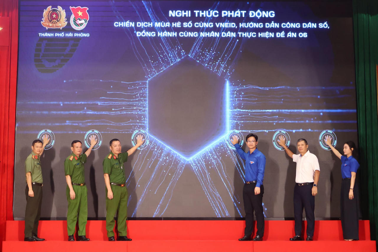 Công an, Thành đoàn Hải Phòng phát động chiến dịch “Mùa hè số cùng VNeID” 