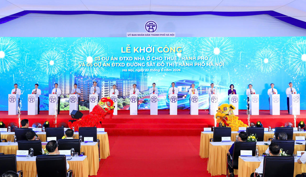 Thủ tướng dự lễ khởi công 5 tuyến đường sắt, 3 dự án nhà ở cho thuê tại Hà Nội Thủ tướng dự lễ khởi công 5 tuyến đường sắt, 3 dự án nhà ở cho thuê tại Hà Nội